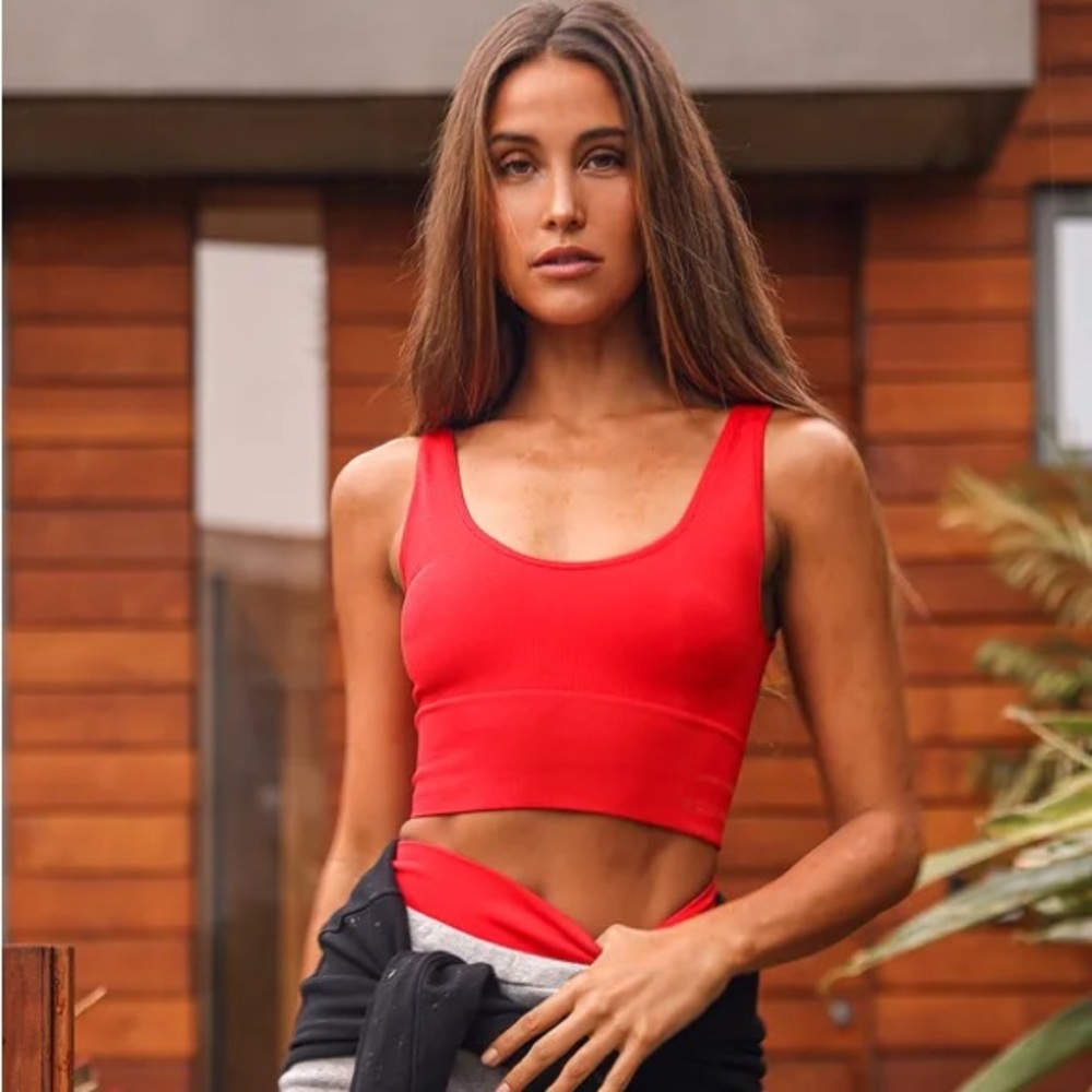 To the Core Red Low Impact Sports Bra